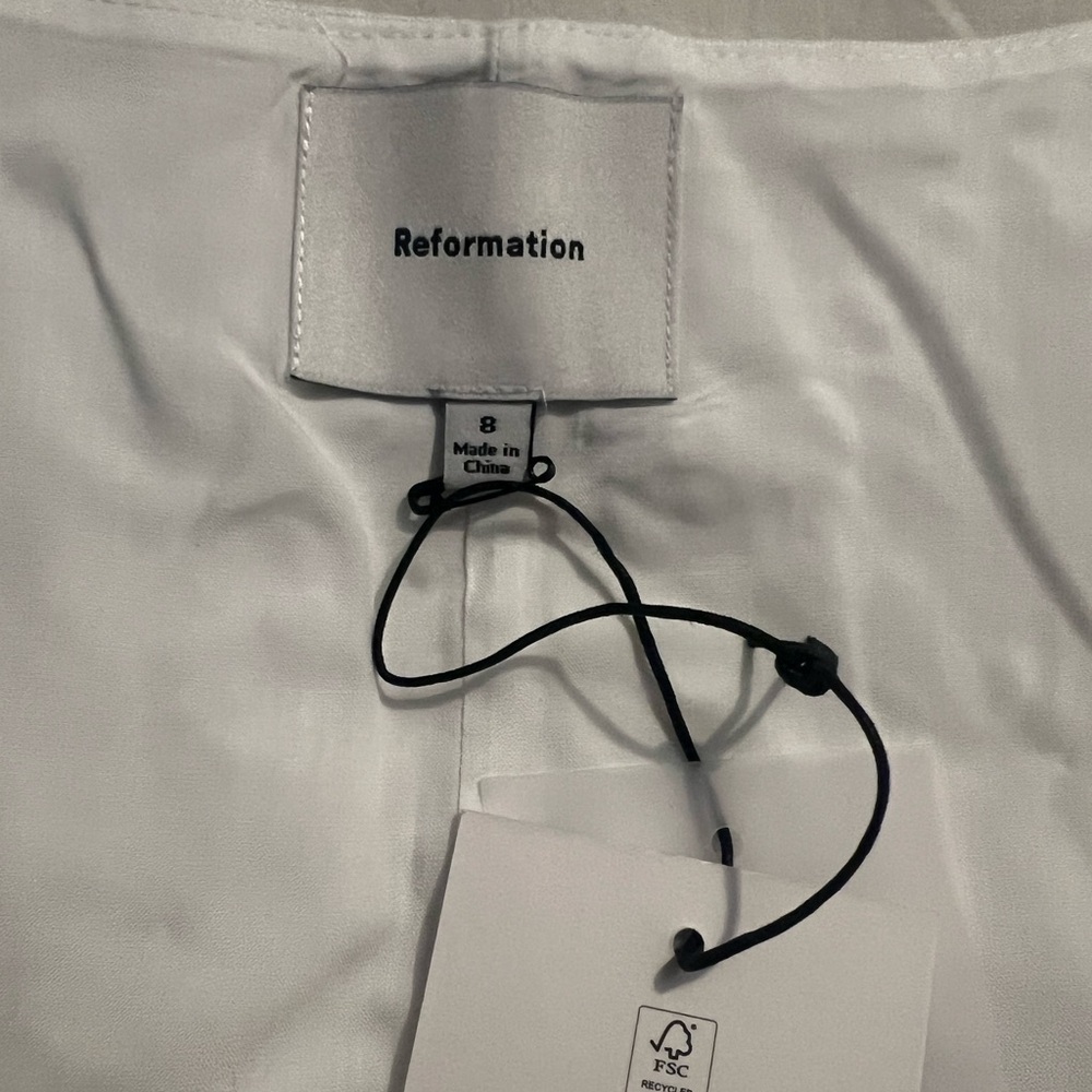 Reformation White Linen Dress - Picture 5 of 6
